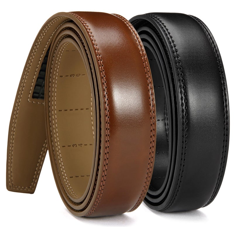 CHAOREN Ratchet Belt Strap Only 1 1/4", Replacement Leather Belt for 32mm Buckle - Image 1