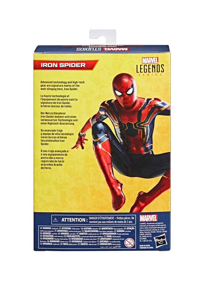 SPIDERMAN - Legends Series Iron Spider, Avengers: Endgame Collectible 6 Inch Spider-Man Action Figure - Image 1