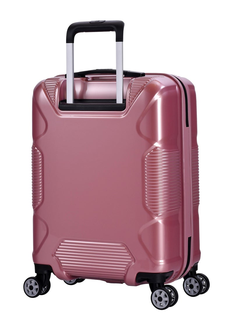 eminent hard case travel bag cabin luggage trolley polycarbonate lightweight suitcase 4 quiet double spinner wheels with tsa lock kj84 shing pink - Image 2