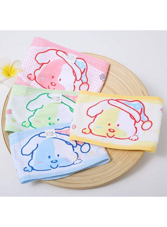 EXCEART 4pcs Baby Belly Binder Cartoon Umbilical Cord Band Navel Band Abdominal Binder Wrap belly band,hernia belt for Newborn Baby Infant - Image 5