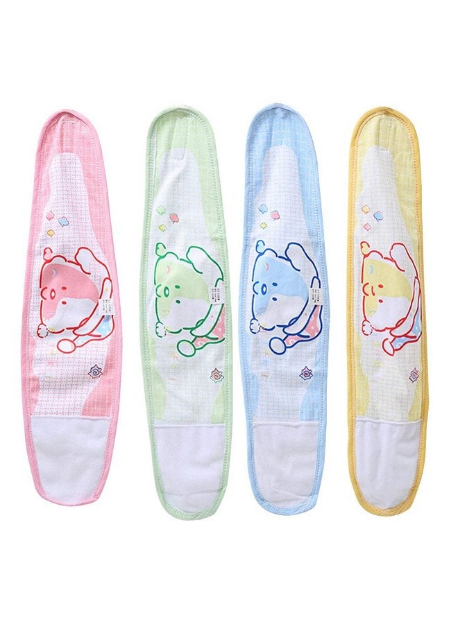 EXCEART 4pcs Baby Belly Binder Cartoon Umbilical Cord Band Navel Band Abdominal Binder Wrap belly band,hernia belt for Newborn Baby Infant - Image 2
