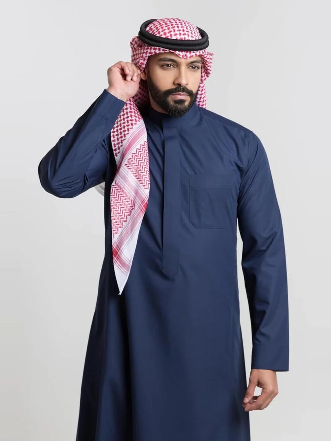 Alshiaka Blue Men Classic Summer Thobe, Blue - 54inches for Men | Best Price UAE