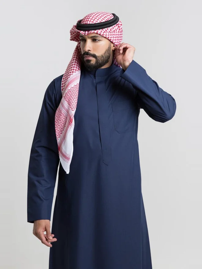Alshiaka Blue Men Classic Summer Thobe, Blue - 54inches for Men | Best Price UAE
