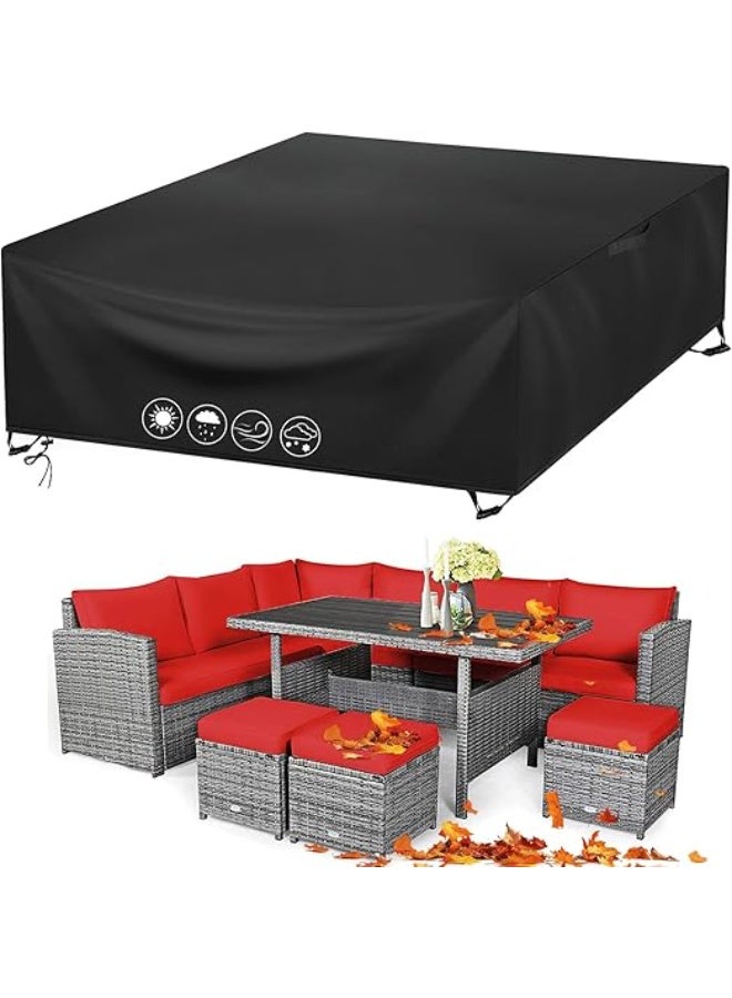 atio Furniture Covers Waterproof,  Outdoor Furniture Cover with Storage Bag, Outdoor Table and Chair Cover for Patio Sectional Set  300Lx300Wx82H - Image 1