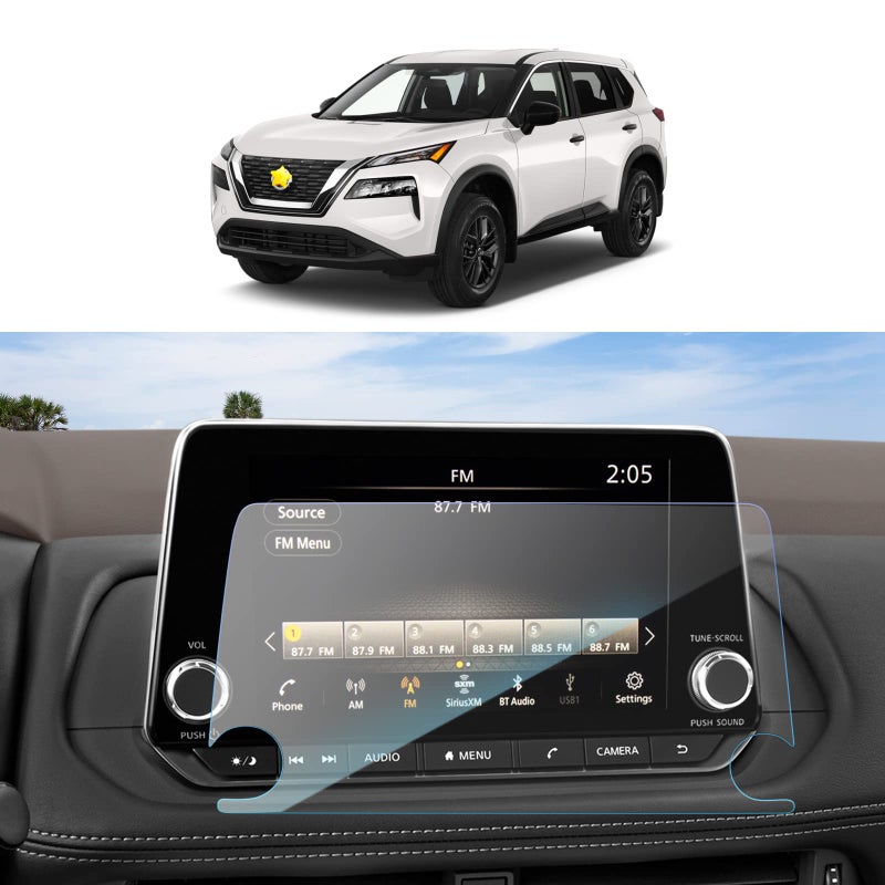 SKTU 8" Screen Protector for 2021-2026 Rogue(S, SV, Rock Creek) / 2019-2025 Altima SV / 2020-2025 Sentra(SR, SV) 2024 Rogue Accessories [Anti-Scratch&Glare, Ultra Clear] - Image 1