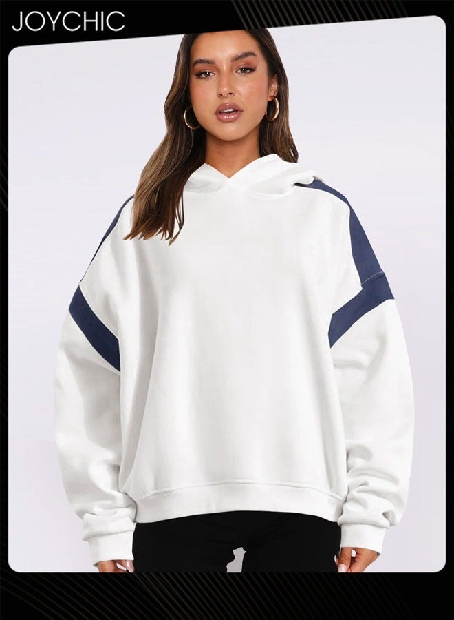 Joychic Trendy Autumn and Winter Women Long Sleeve Warm Windproof Pullover Hoodie - Image 1