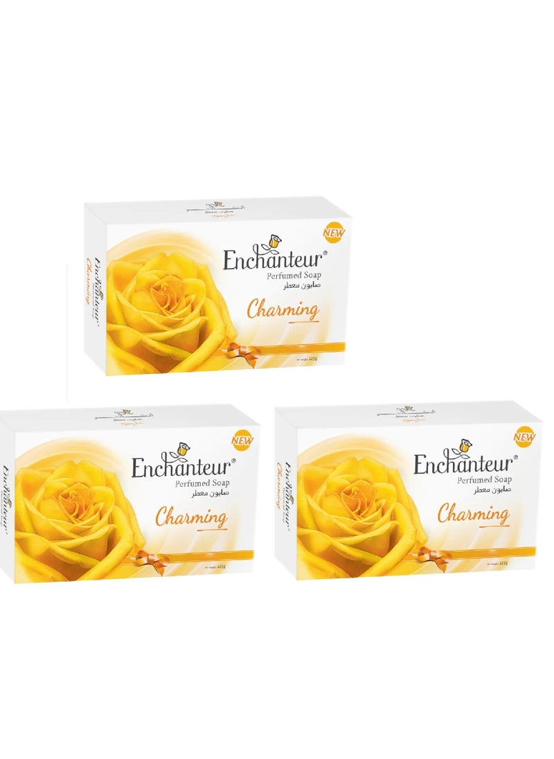 Enchanteur - 3 Pieces of Perfumed Soap Charming 3*125 g - Image 1