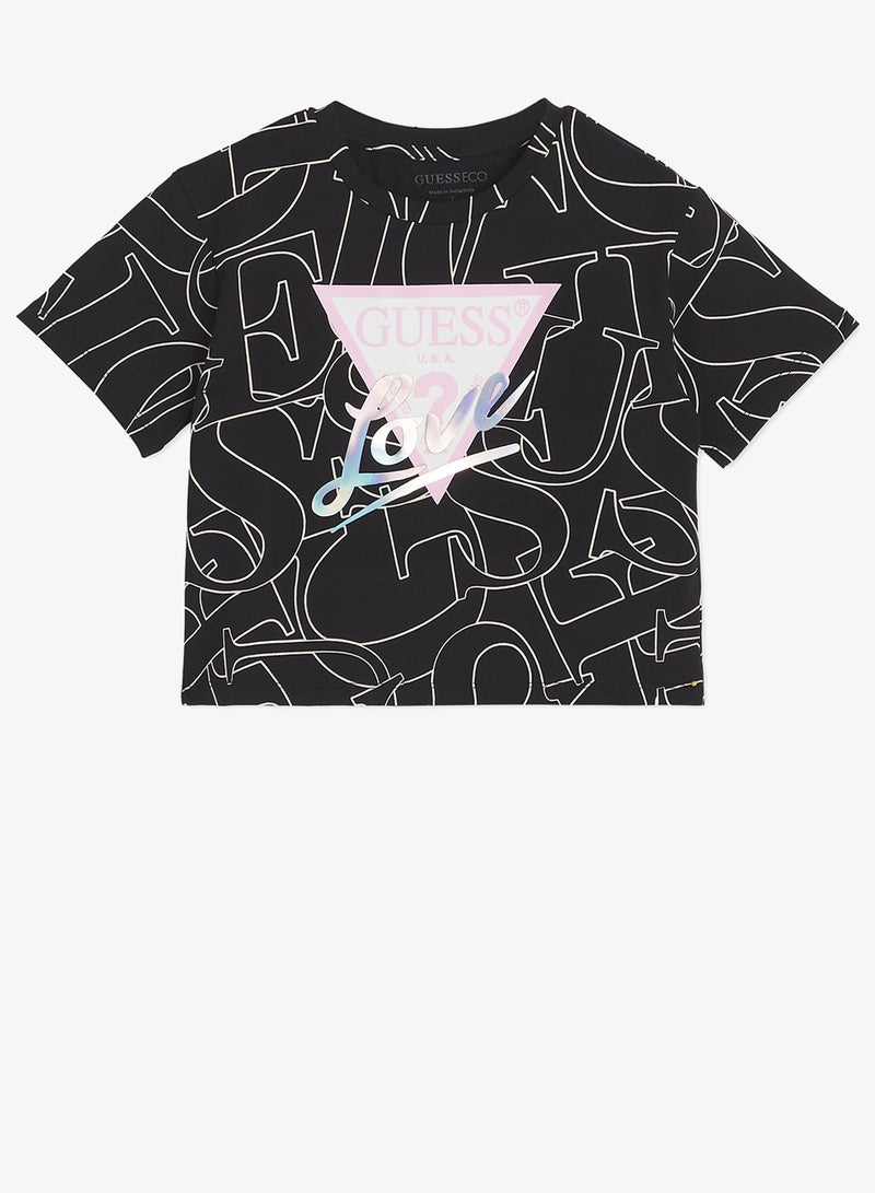 GUESS Kids Midi Short Sleeve T-Shirt - Image 1
