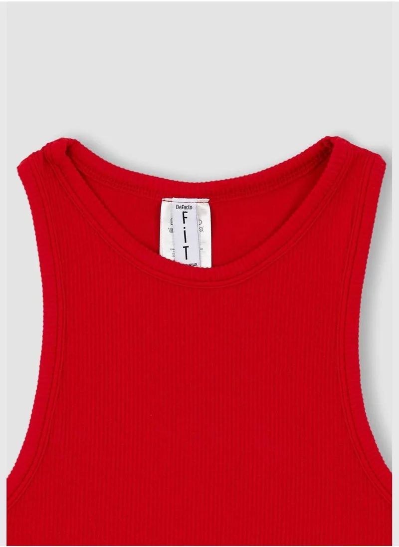 DeFacto Fitted Sleeveless Crop Top