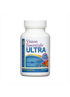 Dr. Whitaker's Vision Essentials Ultra with Lutein | Comprehensive Support with Just One Daily Pill for Macula & Retina Health, Eye Strain, Ocular Pressure, Digital Eye Fatigue, Mood Support and More