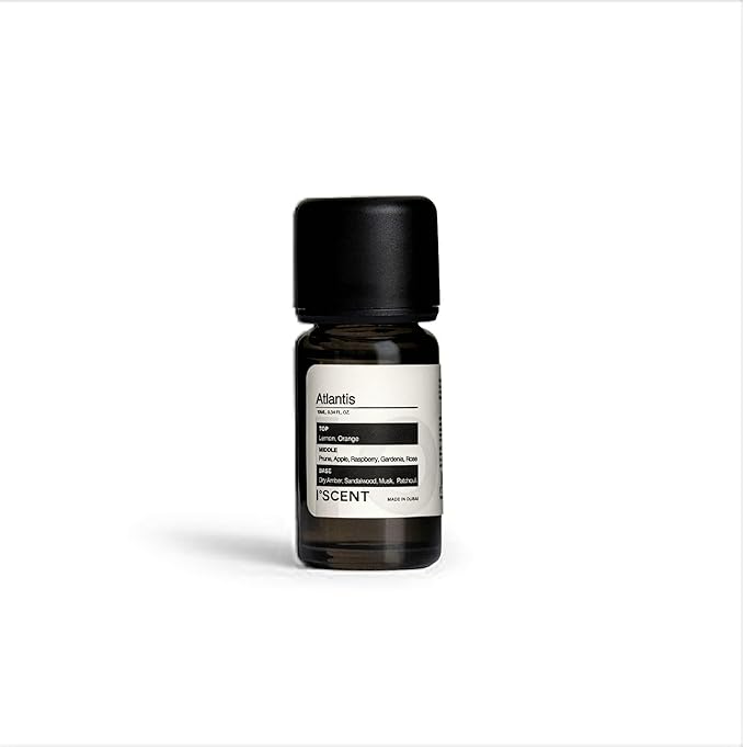 ISCENT | Atlantis – Fragrance Oil Refill for Ensō Mini Diffuser 10ml | Lemon, Orange, Apple, Raspberry, Gardenia & Rose for Home & Car | Bright Fruity Florals & Soft Woods - Image 1