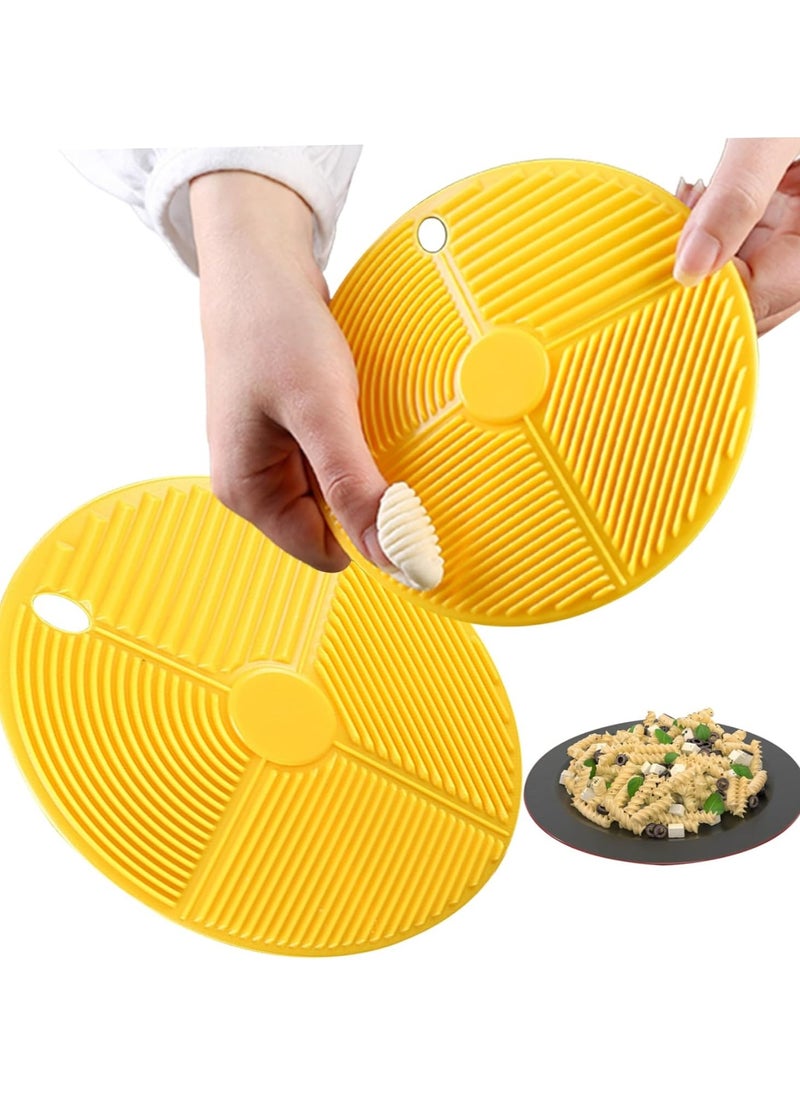 CMGTYYD 2Pcs Pasta Board 5.91 In Mess-Free Quick Easy Multifunctional Kitchen Pasta Making Tools For Gnocchi,Pasta Maker  - Image 1