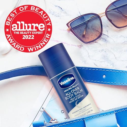 Vaseline All Over Body Balm Jelly Stick, Travel Size – Chafing Stick, Lotion for Extremely Dry Skin, Petroleum Jelly Sticks with Vitamin E for Glowing Skin, Unscented, 1.4 Oz Ea (Pack of 6) - Image 3