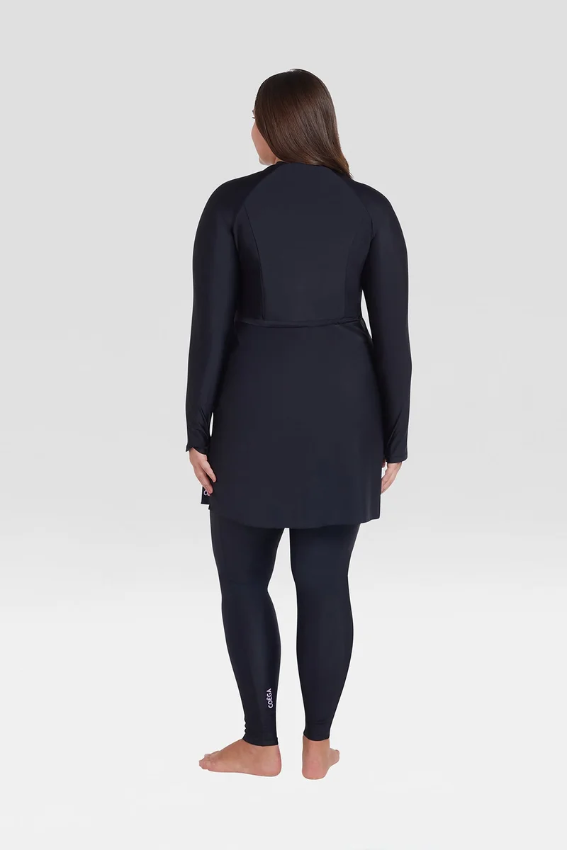 COEGA SUNWEAR  COEGA Ladies Modest Two piece Suit Swim Set Skirted - Black for Women | Best Price UAE