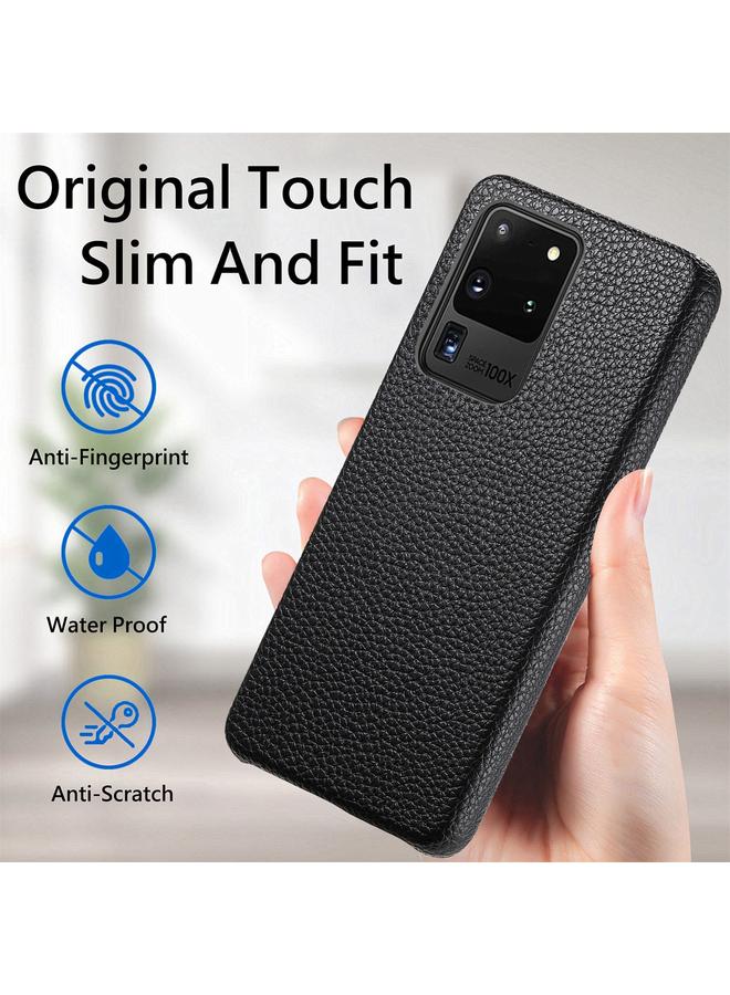 erorex Case For Samsung Galaxy S20 Ultra Litchi Oil Edge Leather Back Phone Case - Image 3
