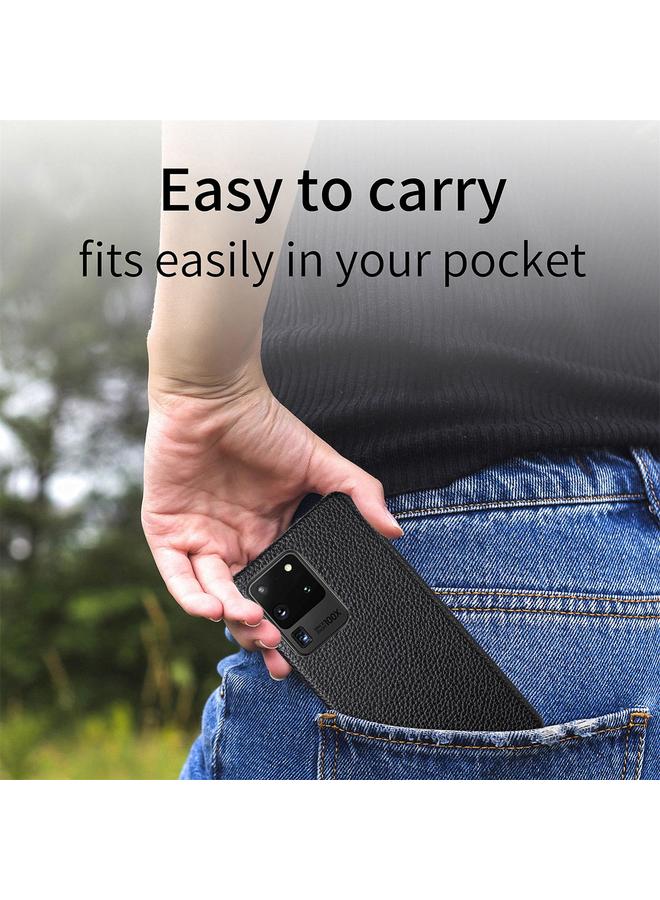 erorex Case For Samsung Galaxy S20 Ultra Litchi Oil Edge Leather Back Phone Case - Image 5