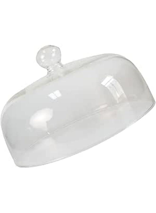 Glass Microwave Food Cover Dome With Serving Tray Cake Pan Lid - Image 1
