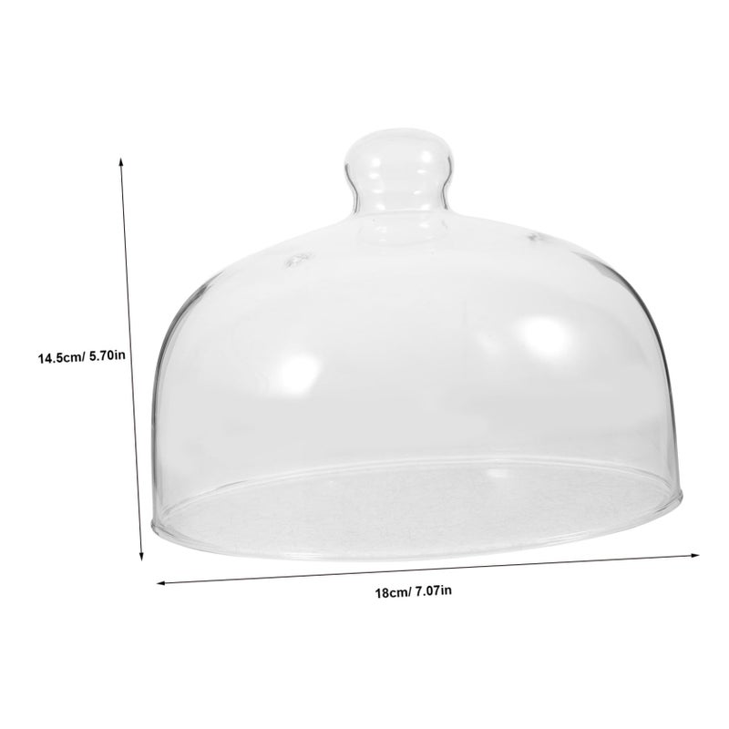 Glass Microwave Food Cover Dome With Serving Tray Cake Pan Lid - Image 3