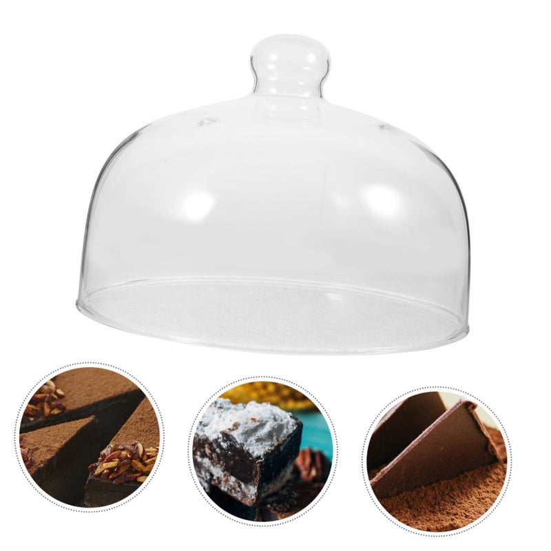 Glass Microwave Food Cover Dome With Serving Tray Cake Pan Lid - Image 4