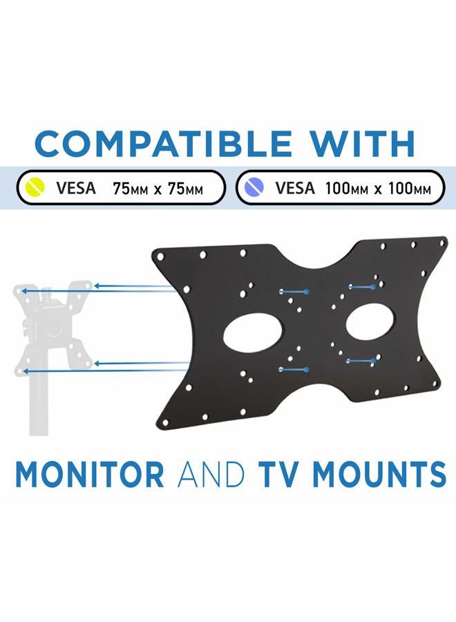 Mount-It! VESA Adapter Plate – TV & Monitor Mount Extender, Converts 50x50, 75x75, 100x100, 200x100, 200x200 to Larger VESA Patterns Up to 400x200mm – Fits 32”-55” Screens, Hardware Kit Included - Image 4
