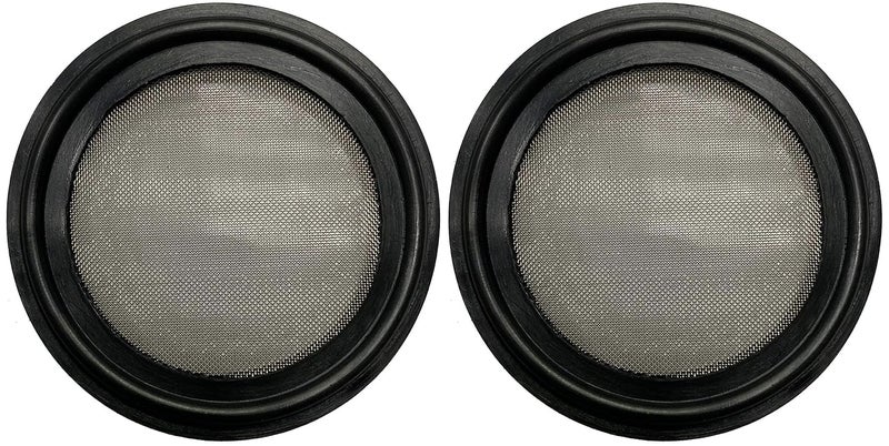 DR.COMPONENT 1.5" Sanitary Tri-Clamp Gaskets (Pack of 2), Bonded Type Screen (#80 Mesh/ 177 μm) Gaskets, Black Buna NBR - Image 2