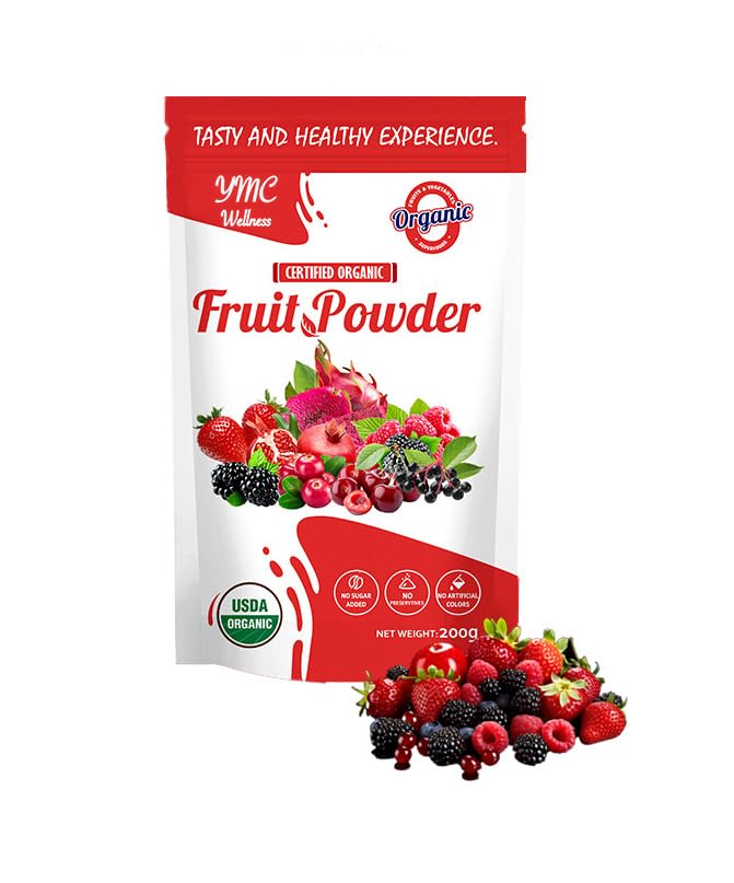 Organic Superfood Fruit Powder Smoothie Juice mix Antioxidants Rich Nutrients Digestive Health Weight Management Immune Boosting Energy boosting Vitality Vegan Non GMO Gluten Free Vegan