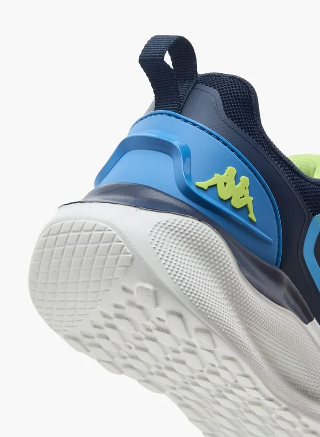 Kappa Boys' Printed Sports Shoes With Hook And Loop Closure
