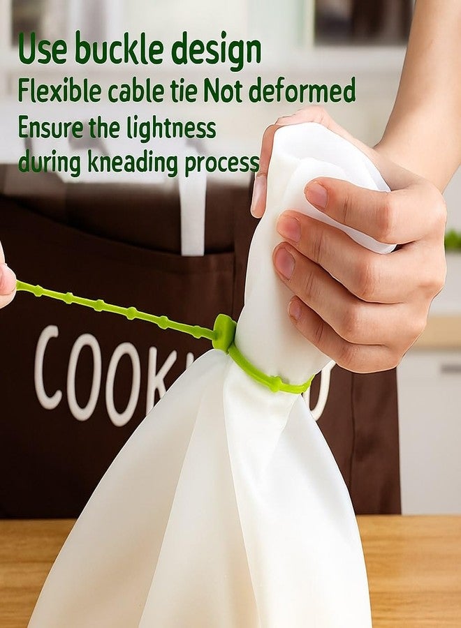 Nuvex Silicone Atta Kneading Dough Maker Bag, Reusable Food-Grade Silicone Kneading & Mixing Bag for Bread, Pizza, Pastry, Roti & Tortilla, Non-Toxic Multipurpose Dough Mixer & Food Storage Bag - Image 3