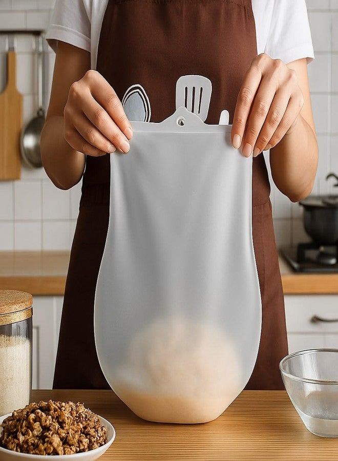 Nuvex Silicone Atta Kneading Dough Maker Bag, Reusable Food-Grade Silicone Kneading & Mixing Bag for Bread, Pizza, Pastry, Roti & Tortilla, Non-Toxic Multipurpose Dough Mixer & Food Storage Bag - Image 1