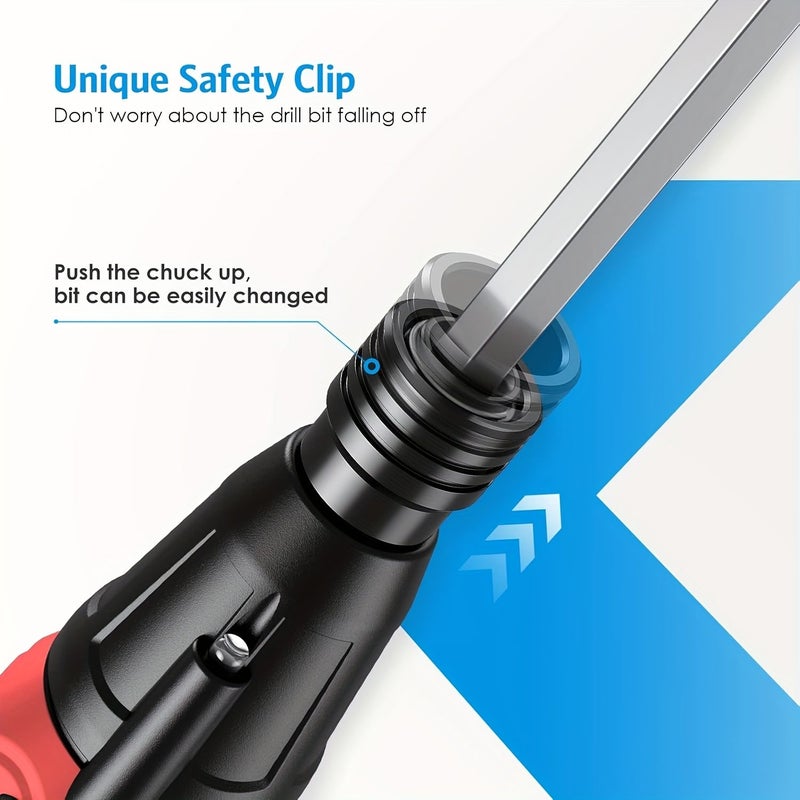 10 In 1 Precision Screwdriver Kit Rechargeable USB Wireless Electric Screwdriver With LED Light 9 Screwdriver Heads Portable Tool For Mobile Phones Games Cameras Clocks Blue - Image 5