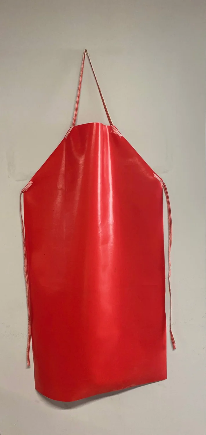 Pamukkale Branda Pamukkale Canvas Dishwasher - Marble Apron Polyester Waterproof 450 PVC Red
