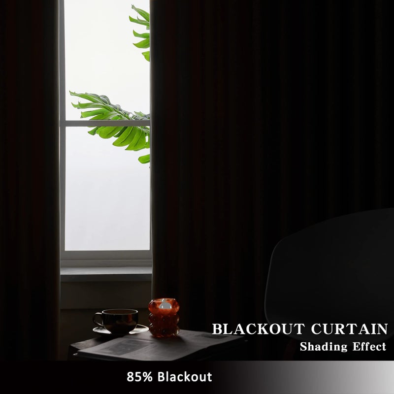 MAIHER 96 Inches Long 1 Panel Blackout Pinch Pleat Curtain for Bedroom, Thermal Insulated Drape for Living Room (Light Grey, 54 W x 96 L) - Image 3