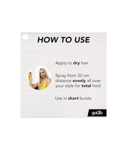 Got2b Strong hair setting and freezing spray 300 ml  - Image 3