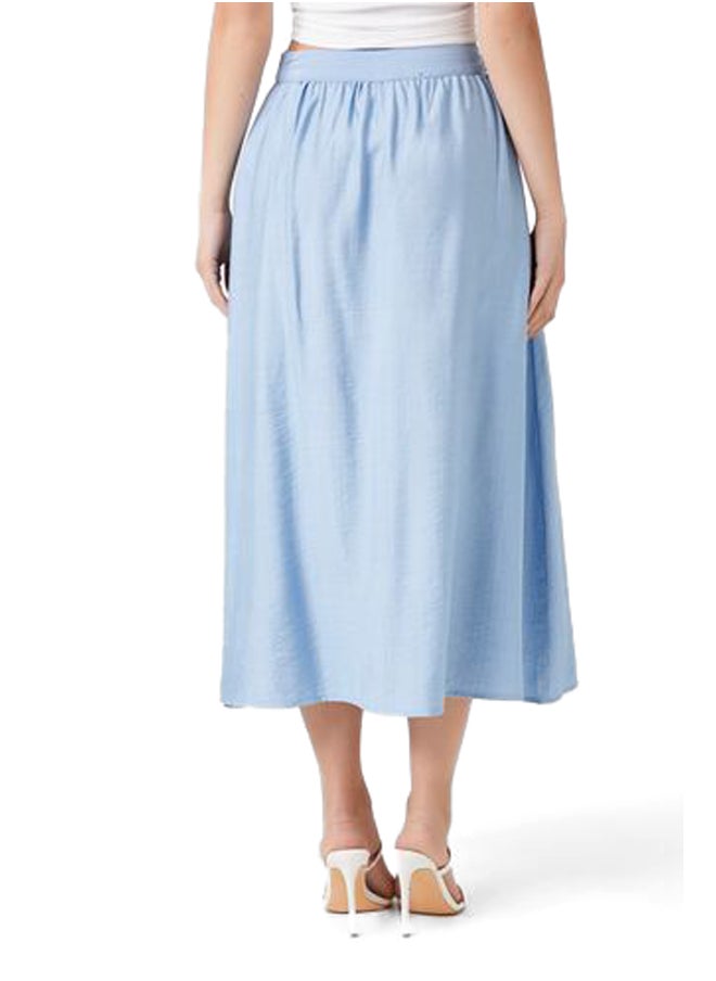 FOREVER 21 - Tie-Front Midi Skirt - Image 1