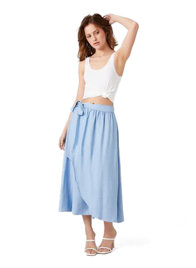 FOREVER 21 - Tie-Front Midi Skirt - Image 1
