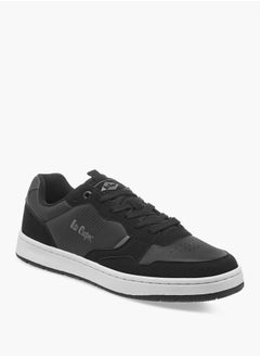 Lee Cooper Men's Perforated Sneakers with Lace-Up Closure  - Image 2