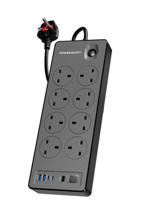 Black - 4AC Power Strip - 2990W