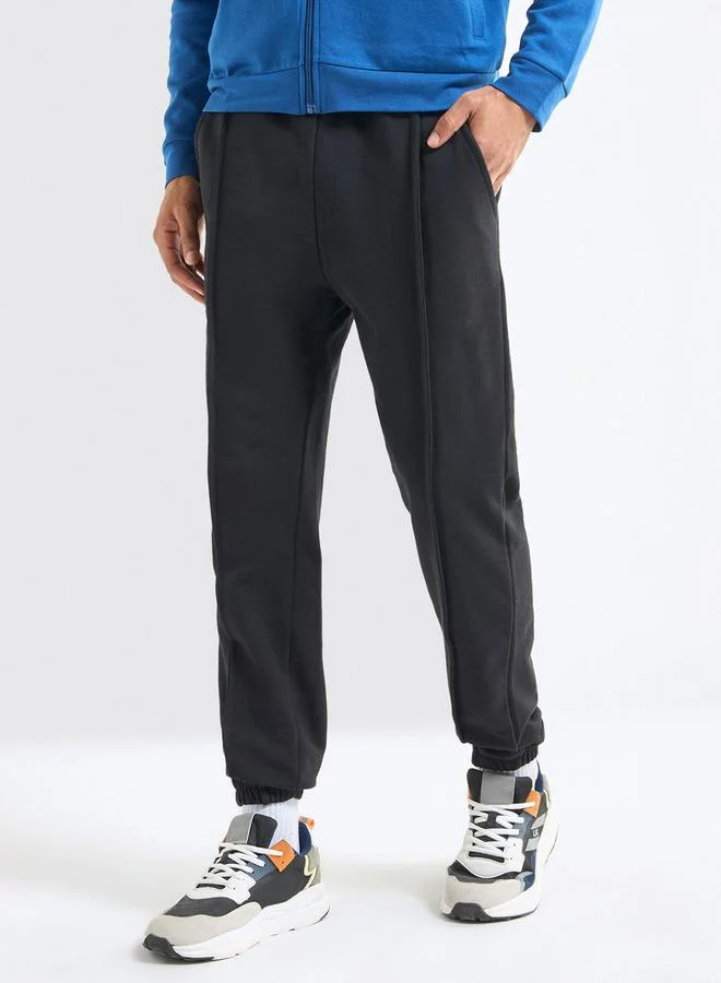 Splash FAV Solid Regular Fit Joggers with Flexi Waistband and Pockets