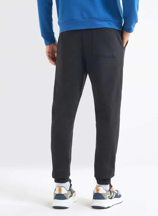 Splash FAV Solid Regular Fit Joggers with Flexi Waistband and Pockets