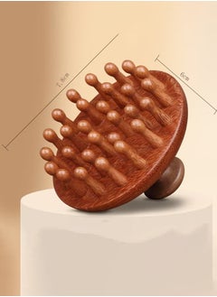 KIIUMI Wooden Scalp Massager with Handle, Massage Brush, Sandalwood Scalp Massager  - Image 4