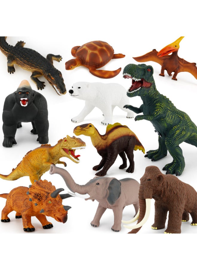 null - A Variety Of Optional Dinosaur World Park Medium Simulation Dinosaur Model Solid Tyrannosaurus Animal With Sound-Color:Medium Gorilla (with Sound) 672 - Image 1
