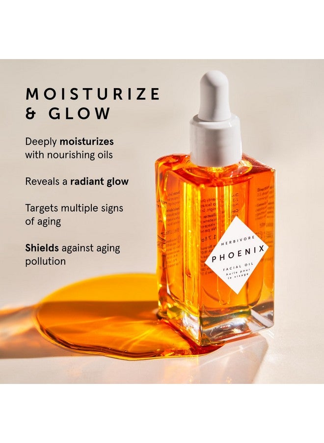 HERBIVORE Phoenix Rosehip Anti-Aging Face Oil - Hydrating with CoQ10, Antioxidants, and Vitamin E for Dry Skin, Plant-based, Vegan, Cruelty-free, 50mL / 1.7 oz - Image 3