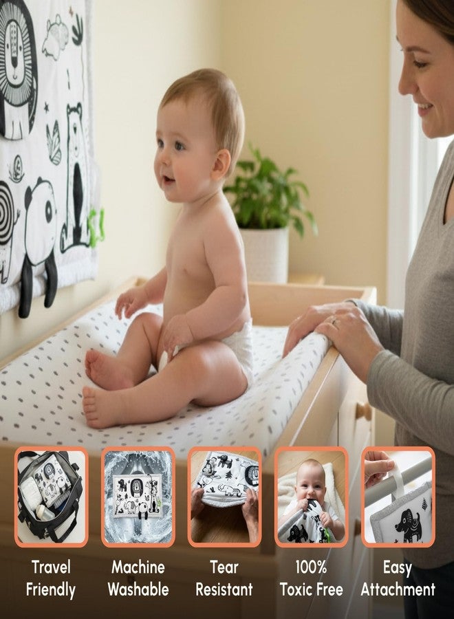 Curious Cub High Contrast Sensory Cloth Mat for Babies & Infants | Play Mat for Babies 0 to 12 Months | Playing Mat for Kids | Baby Mats for Floor | Playmate for Baby - Image 4
