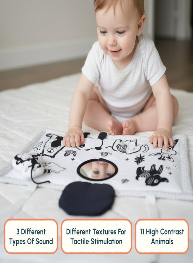 Curious Cub High Contrast Sensory Cloth Mat for Babies & Infants | Play Mat for Babies 0 to 12 Months | Playing Mat for Kids | Baby Mats for Floor | Playmate for Baby - Image 3