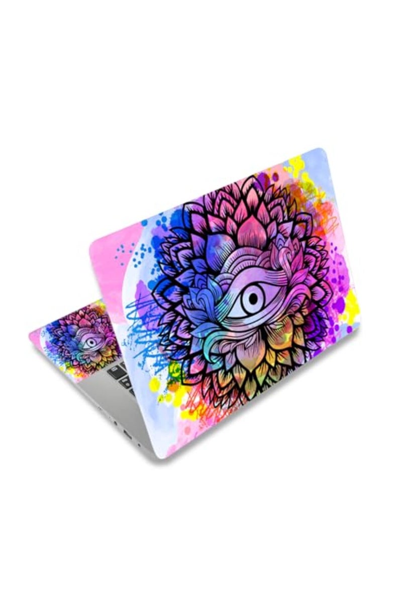 HAPPYLIVE SHOPPING Laptop Skin Sticker Decal,12" 13" 13.3" 14" 15" 15.4" 15.6" Laptop Skin Sticker Protector Cover for Toshiba Hp Samsung Dell Apple Acer Leonovo Sony Asus Laptop Notebook (Colorful Eye) - Image 2