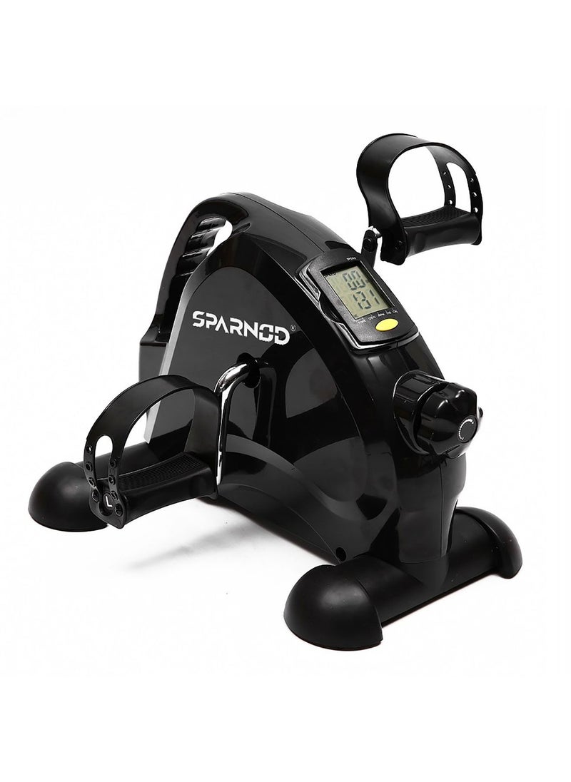 Sparnod Fitness - Sparnod Fitness SMB-400 Mini Bike Your Versatile Full-Body Workout Solution for Home and Office Portable Under Desk Pedal Exerciser with Adjustable Resistance & LCD Monitor for Arm and Leg Workout - Image 1