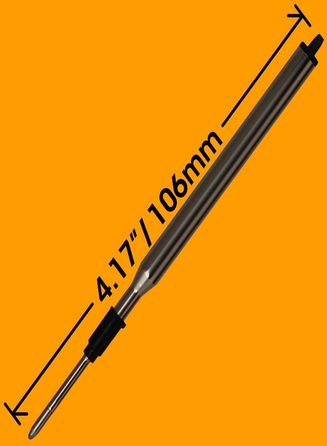 Jaymo Replacement for Lamy M16 1200150 - Measures 4.17 in / 106 mm Long - Ballpoint Pen Refill - 2 Black - Image 2