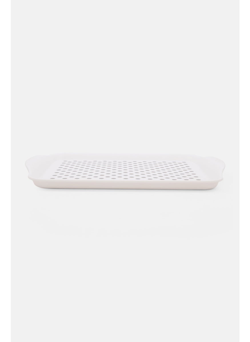 Oggi Corporation Plastic Serving Tray 44 x 29 cm, White  - Image 1