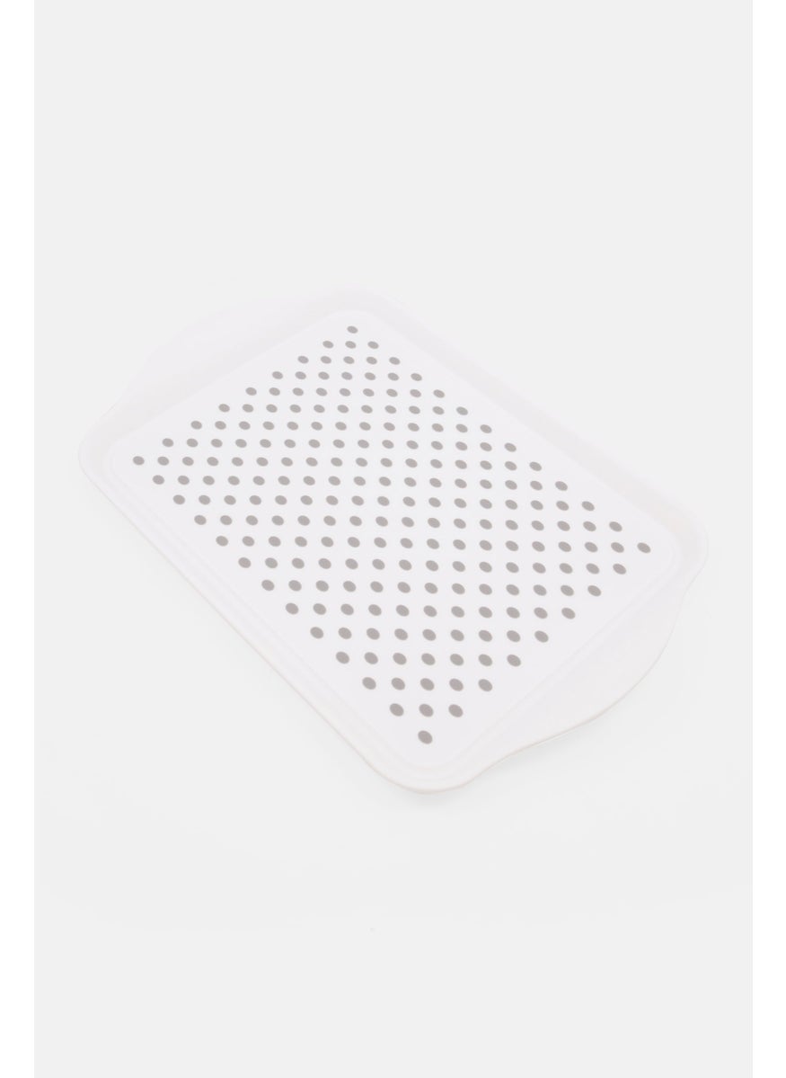 Oggi Corporation Plastic Serving Tray 44 x 29 cm, White  - Image 2