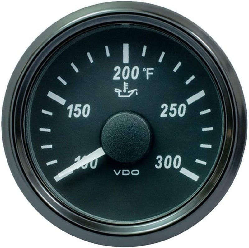 SingleViu 52mm (2-1/16") Oil Temp. Gauge - 300° F - 322-18 Ohm